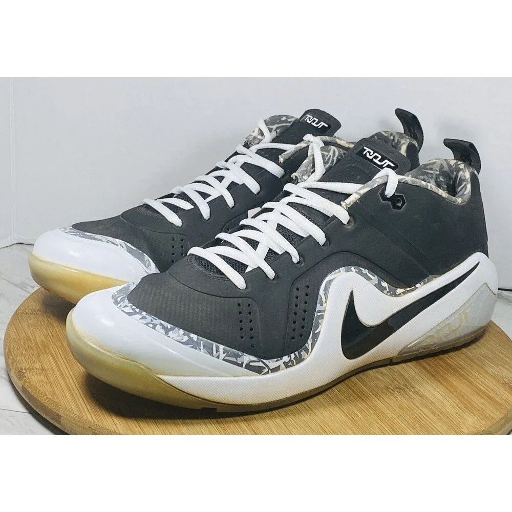 Nike Force Zoom Trout 4 Turf Baseball Trainer Black White 917838 001 Mens Sz 12